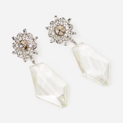 Bejewelled And Glass Earrings from Uterqüe