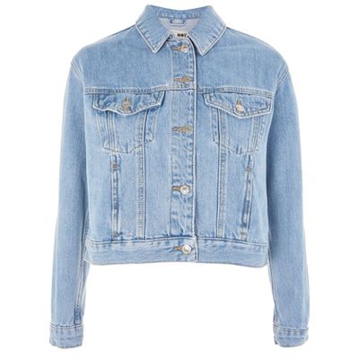 Fitted Western Denim Jacket