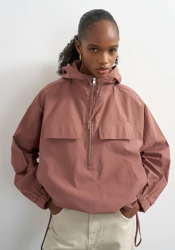 Co-Ord Over The Head Nylon Bomber* 