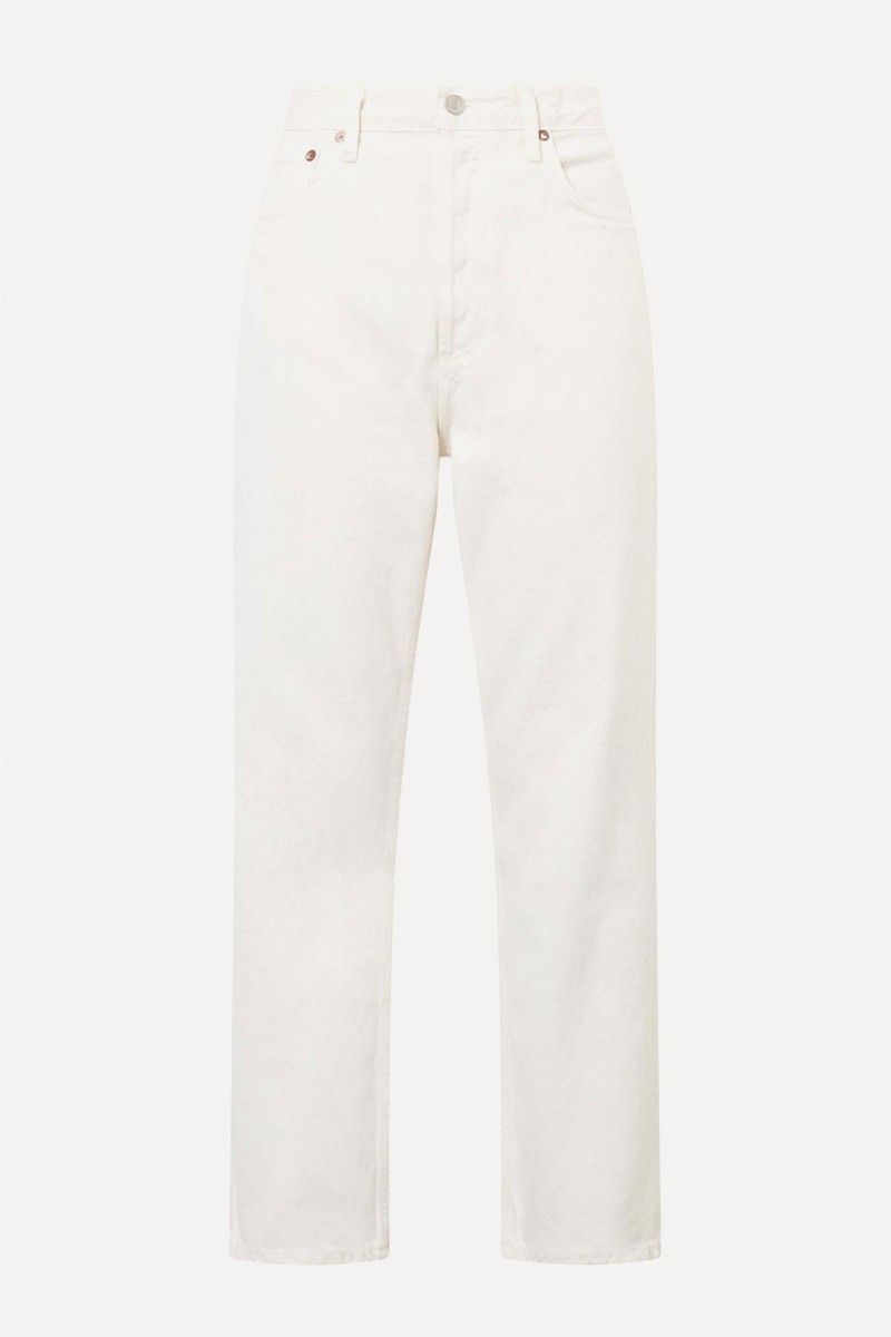 90's Mid-Rise Straight Cropped Jeans from Agolde