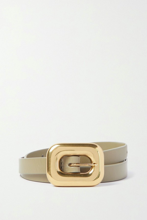 Chain Link Leather Belt from Bottega Veneta