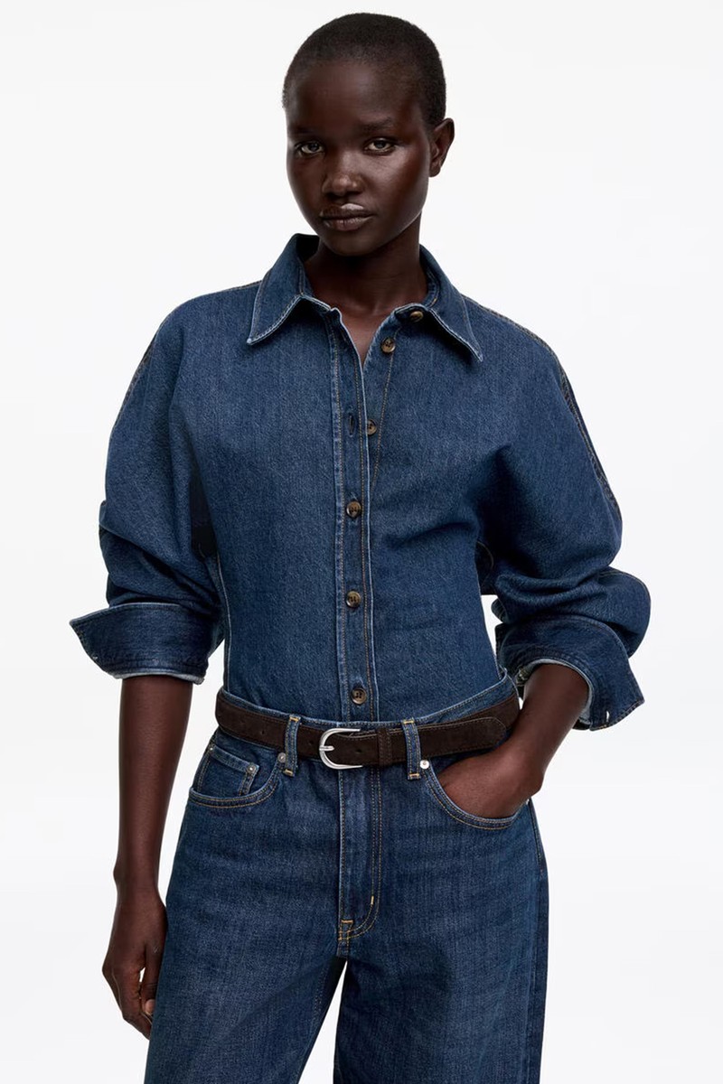 Sculpted Denim Shirt from Arket