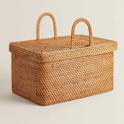 Rattan Basket With Lid