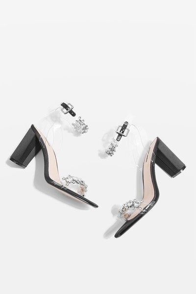 Rochelle Embellished Perspex Sandals