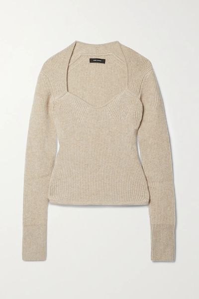 Bailey Ribbed Wool & Cashmere-Blend Sweater from Isabel Marant