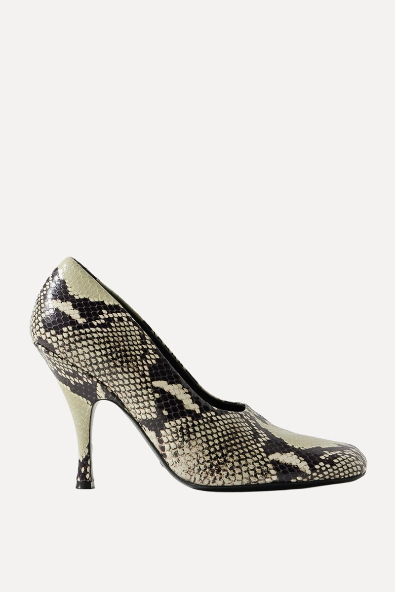Eva Snake-Effect Leather Pumps from KHAITE 