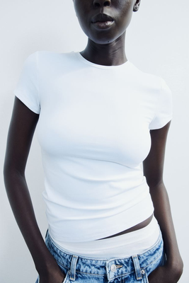 Fitted Microfibre T-Shirt from H&M