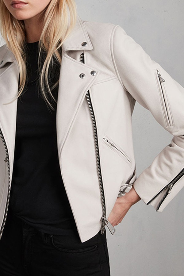 Prescott Leather Biker Jacket from AllSaints