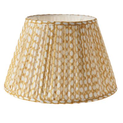 4.5 Inch Gathered Bedwyn, Yellow Wicker Light Linen