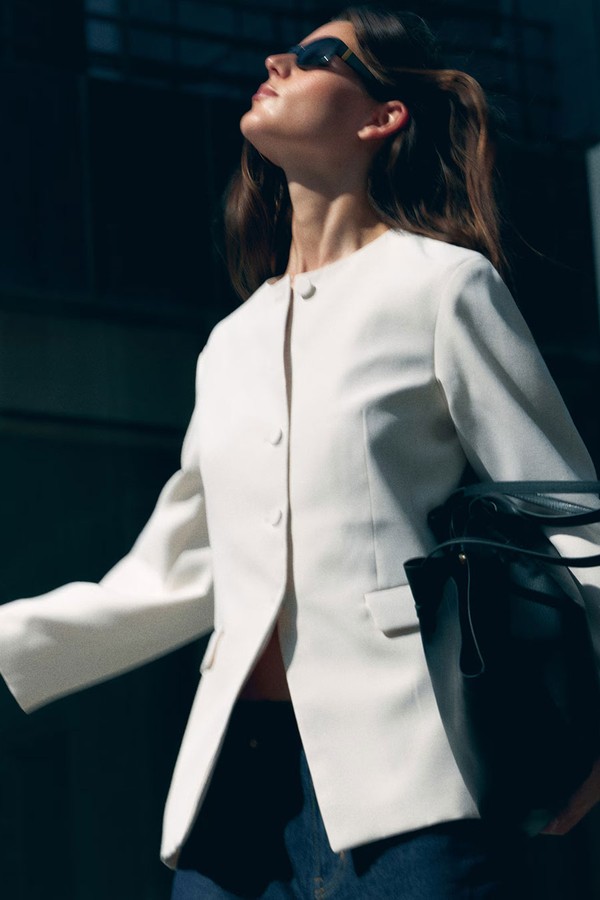 Collarless Blazer from H&M