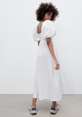 Draped Poplin Dress from Zara