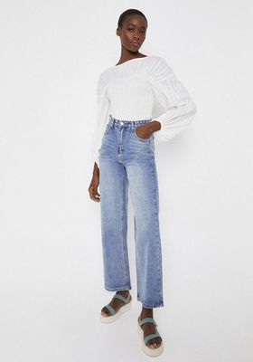 Wide Leg High Waist Jeans from Warehouse