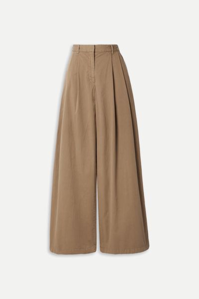 Dillon Stretch-Cotton Twill Wide-Leg Pants  from Nili Lotan