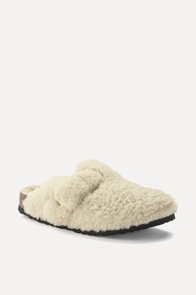 Boston Big Buckle Shearling Shoes from Birkenstock