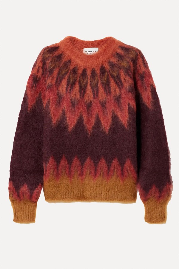 Natania Brushed Fair Isle Intarsia-Knit Sweater from MARANT ÉTOILE