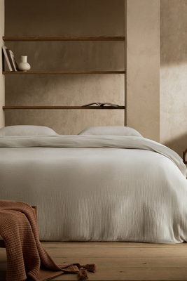 Woven Checked Duvet Cover from Mango 