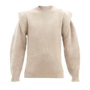 Bolton Extended-Shoulder Wool-Blend Sweater from Isabel Marant