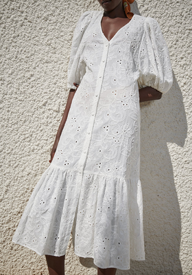 Dress With Cutwork Embroidery  from Zara