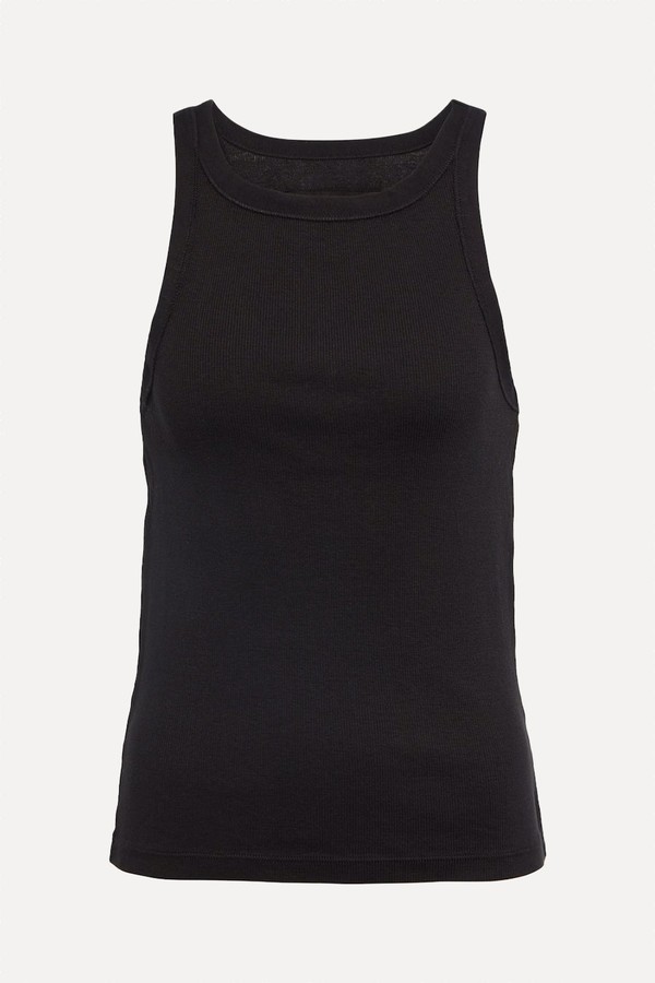 Jennifer Ribbed Cotton-Jersey Tank from NILI LOTAN
