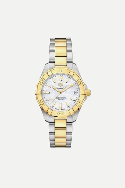 Aquaracer Gold-Plated & Stainless Steel Ladies Watch from TAG Heuer