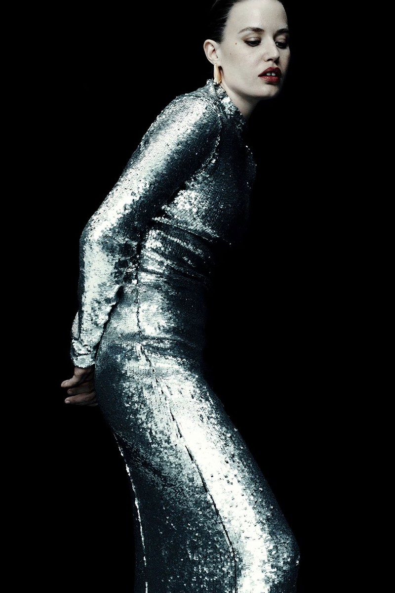 Sequin Embellished High Neck Midaxi Dress from Marks & Spencer x 16 Arlington