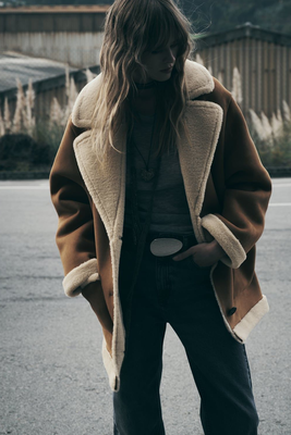 Double-Faced Coat With Patch Pockets from Zara