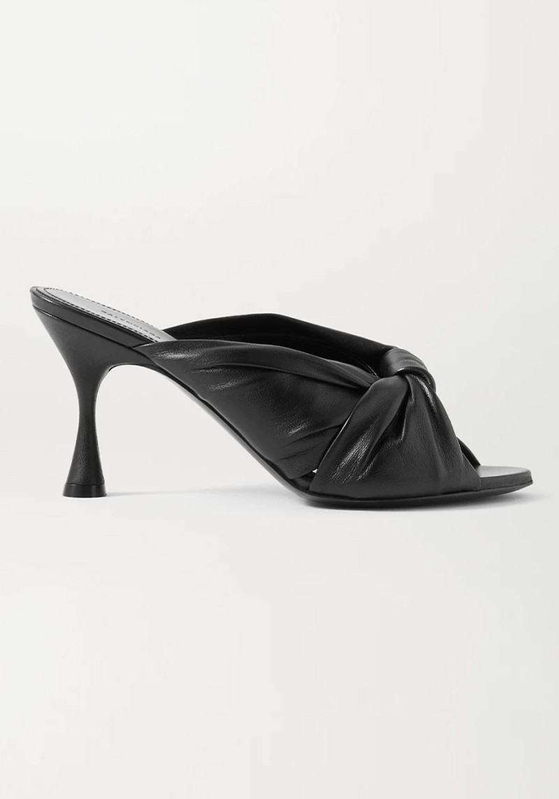 Padded Quilted Leather Heeled Mules from Bottega Veneta