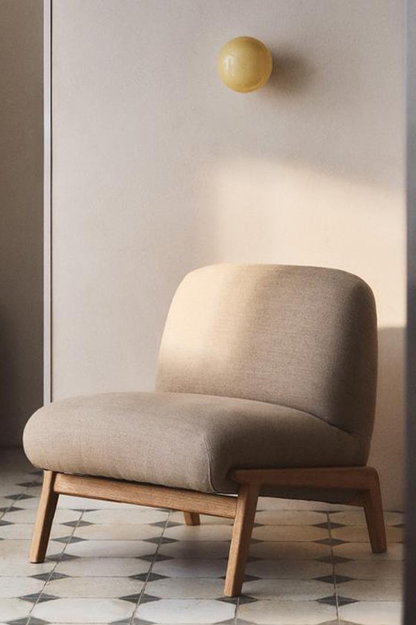 Accent Chair Upholstered In Linen from Zara