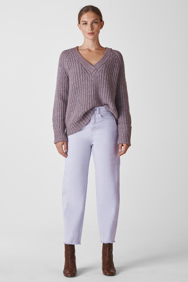 High Waist Barrel Leg Jean