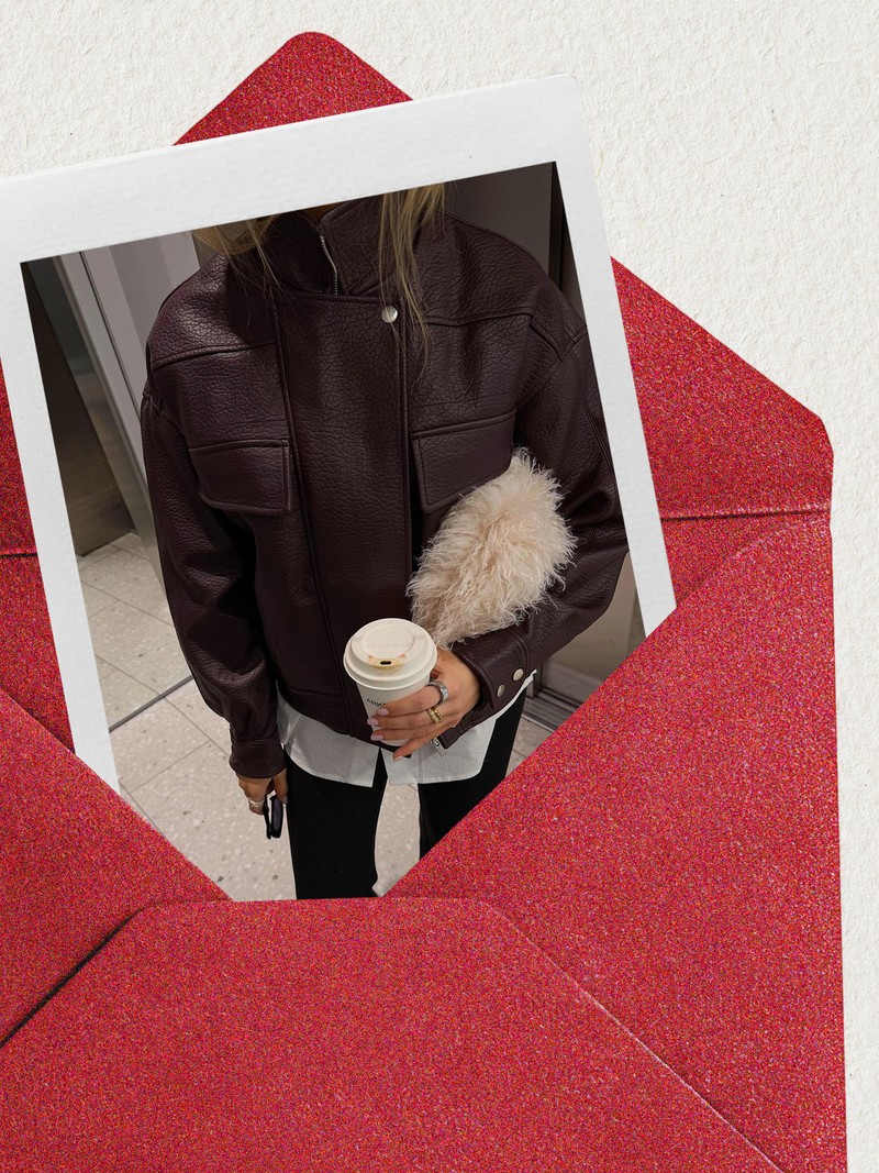 High Neck Faux Leather Jacket from NA-KD