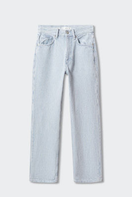 Straight Striped Jeans from Mango