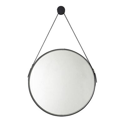 Noir 600 Round Mirror