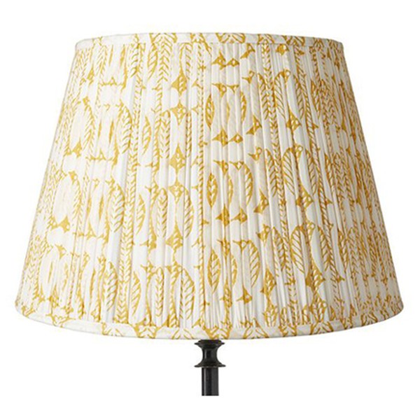 25cm Pleated Daun Cotton Lampshade