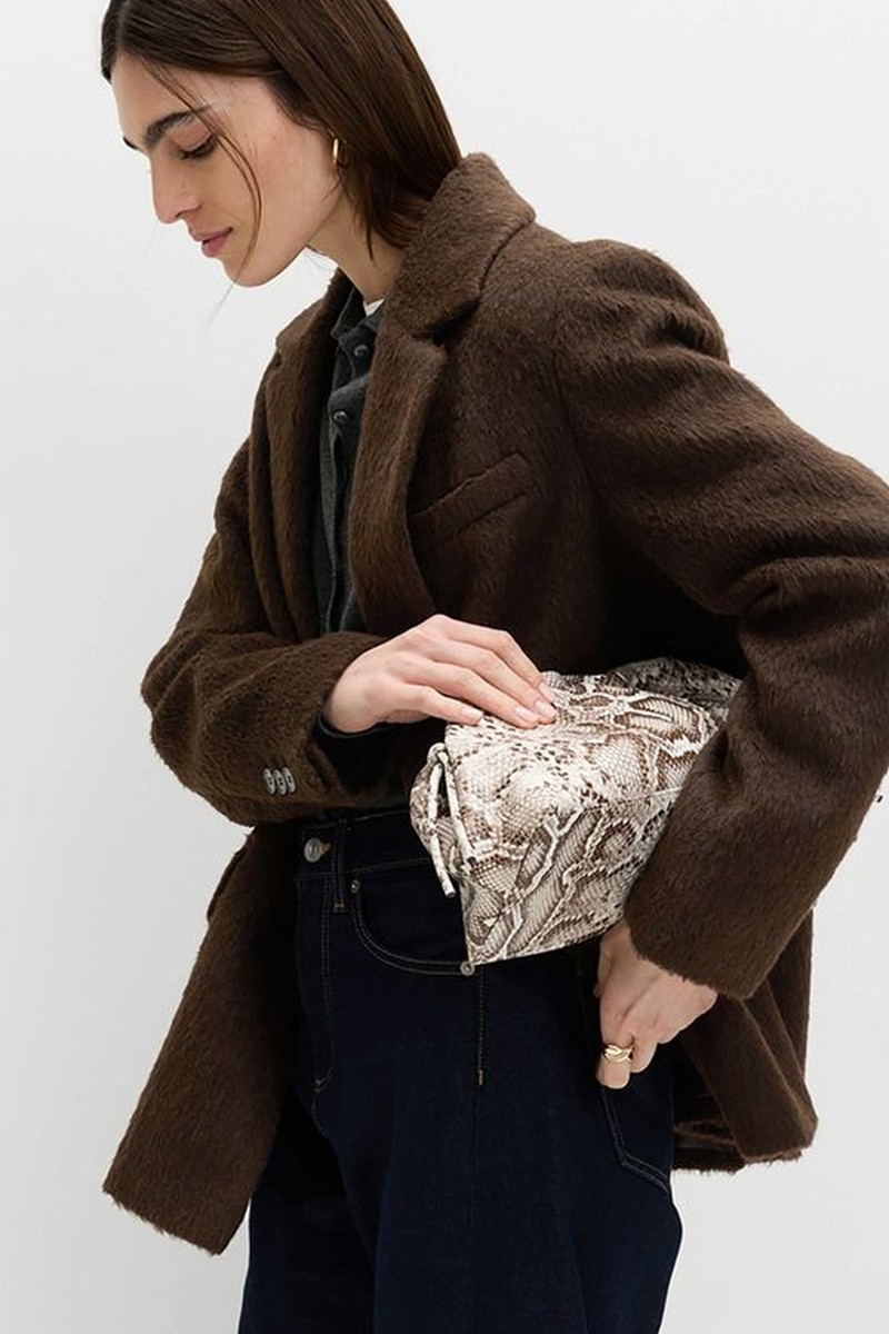 Wool Blend Brushed Blazer