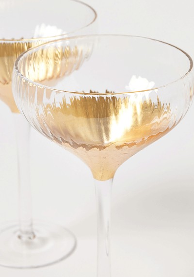 Set of 4 Metallic Base Saucers from Oliver Bonas