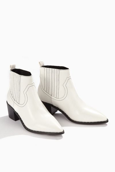 White Western Boots