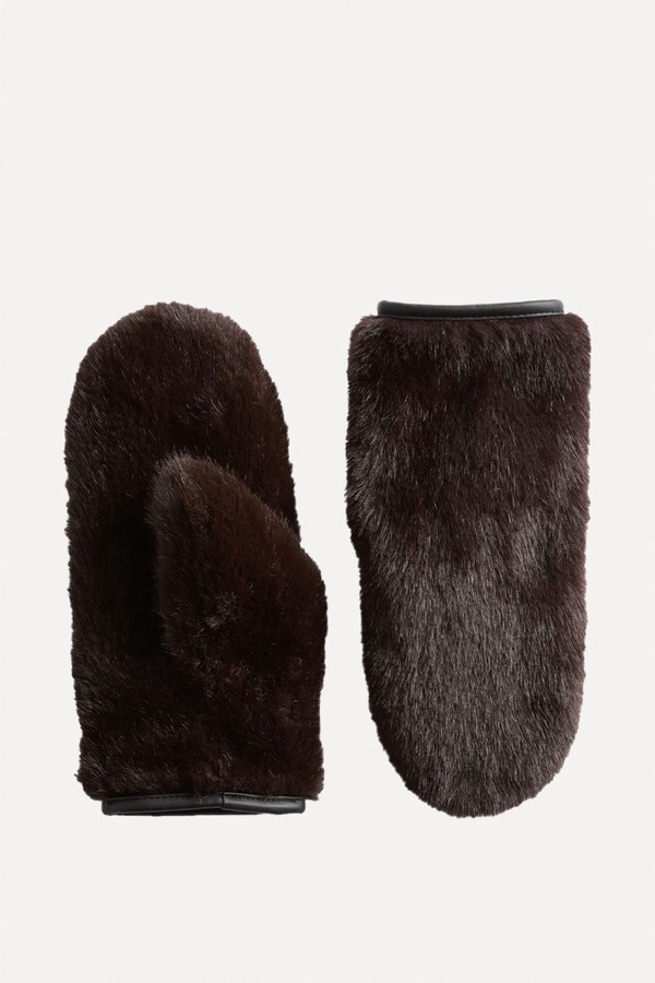 Formal Faux Fur Mittens from Marks & Spencer
