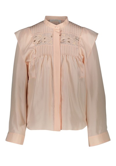 Silk Pleated Blouse