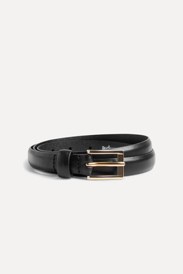 Square Buckle Narrow Leather Belt from John Lewis