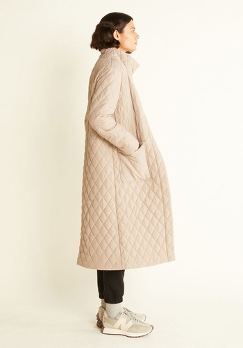 Sand Quilted Coat from Albaray