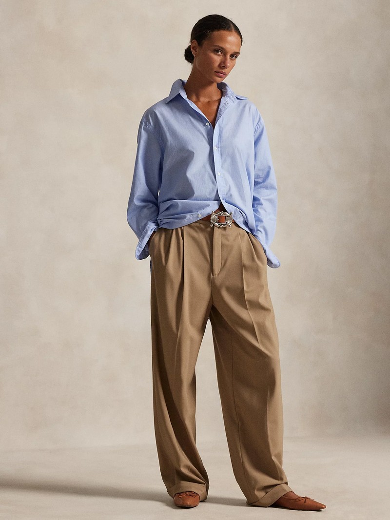 End-On-End Oversize Fit Cotton Shirt