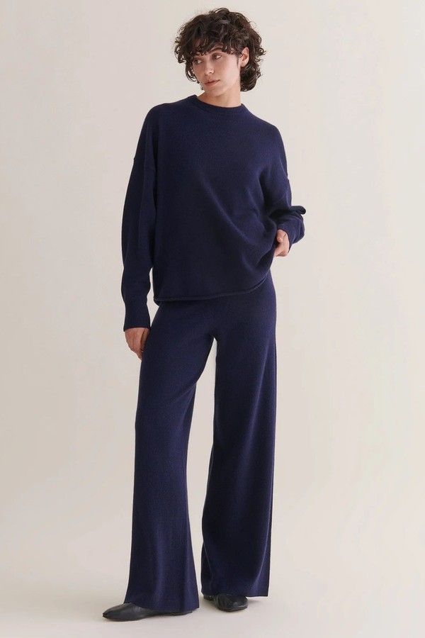 Cashmere Wide-Leg Trousers