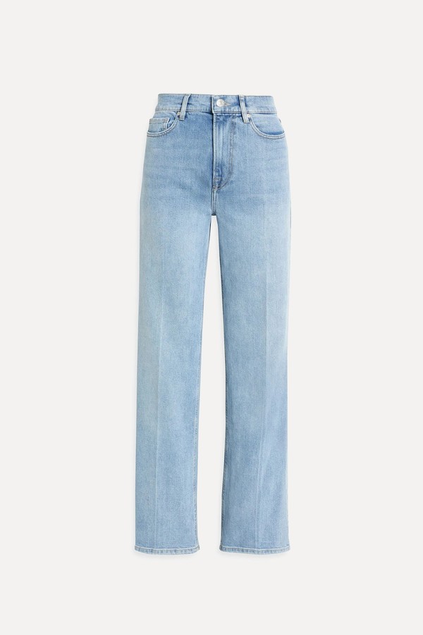 Brown High-Rise Straight-Leg Jeans from Tomorrow Denim