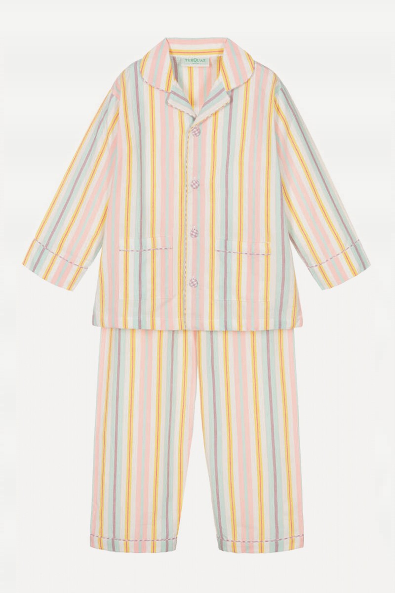 Girls Striped Cotton Pyjamas from Turquaz