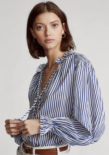 Striped Satin Shirt, £183.20 (was £229)