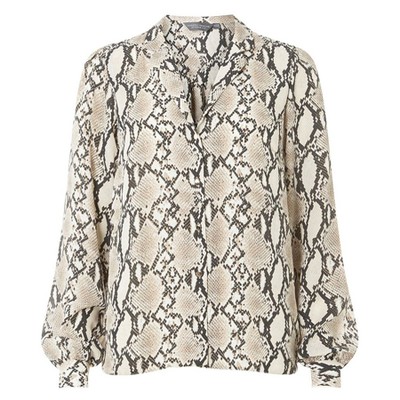 Tall Grey Snake Print Shirt