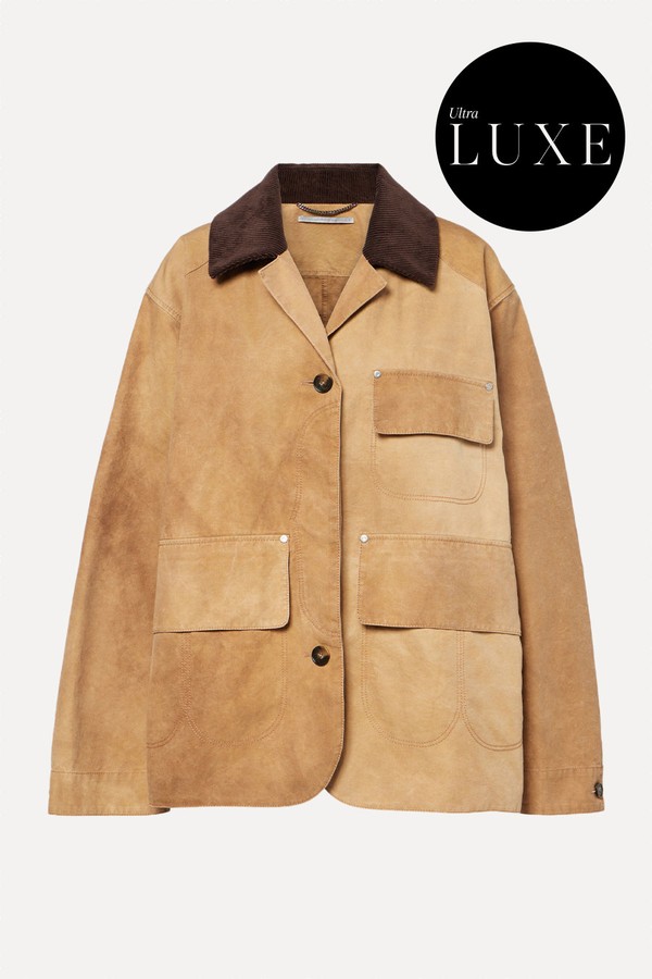 Corduroy-Trimmed Cotton Field Jacket from Stella McCartney