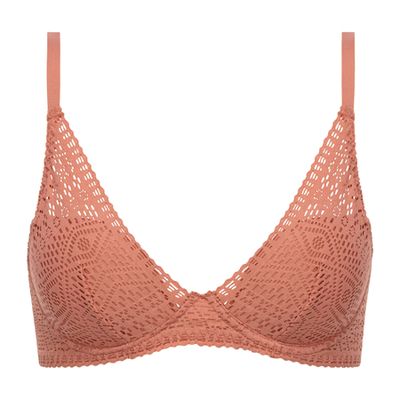 Holala Lace Plunge Bra in Rose Canyon from Passionata