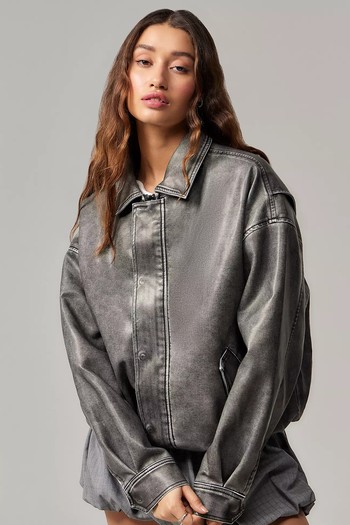 Kenny PU Leather Bomber from Lioness