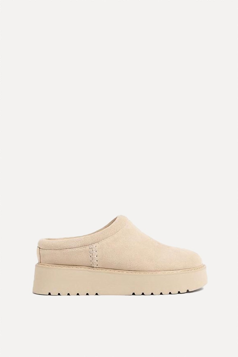 Flat Leather Clogs